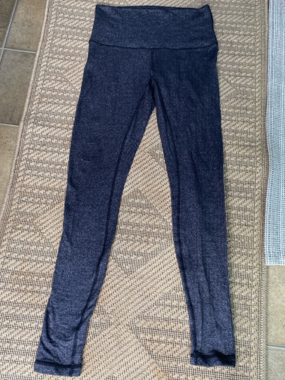Lululemon High-Waist Heathered Charcoal Leggings